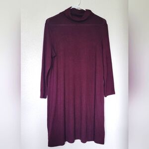AMERICAN EAGLE maroon turtleneck dress, size large